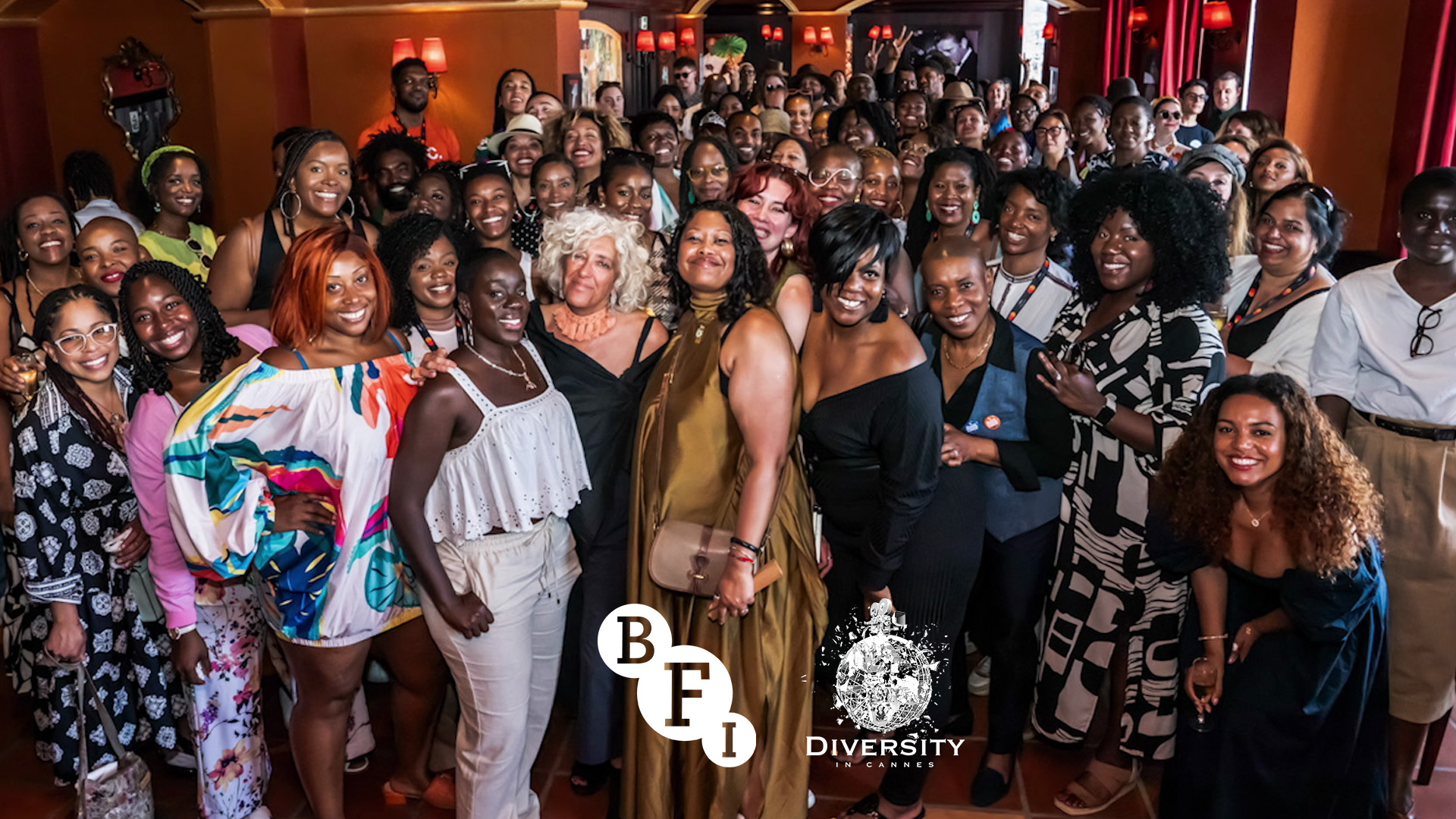 BFI and Diversity in Cannes meet up group photo shoot