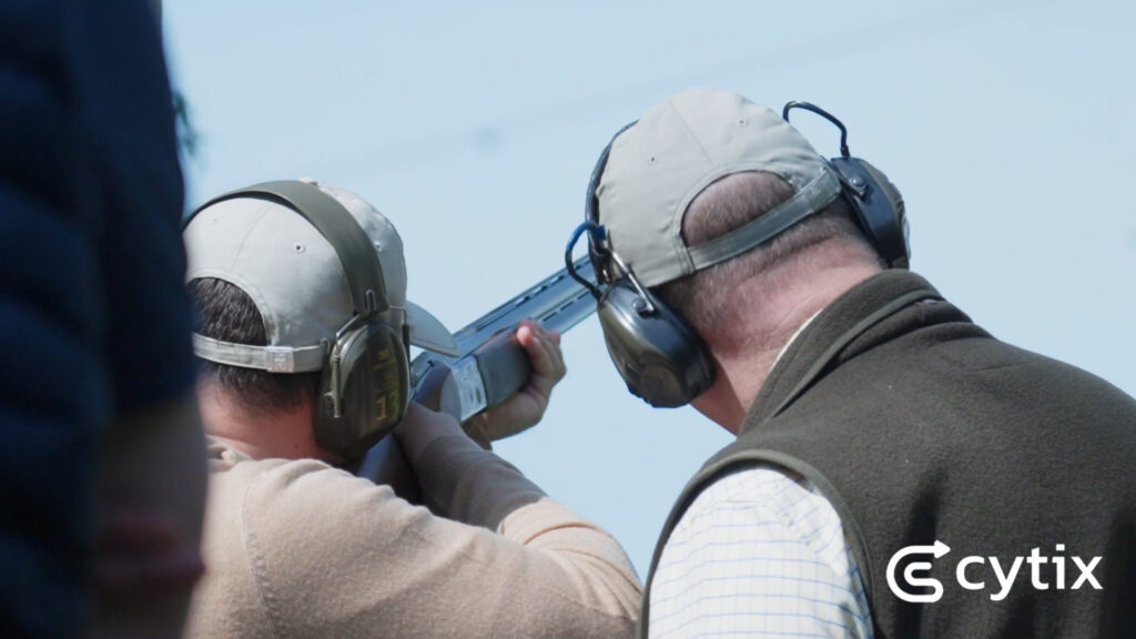 Two men on a shooting range